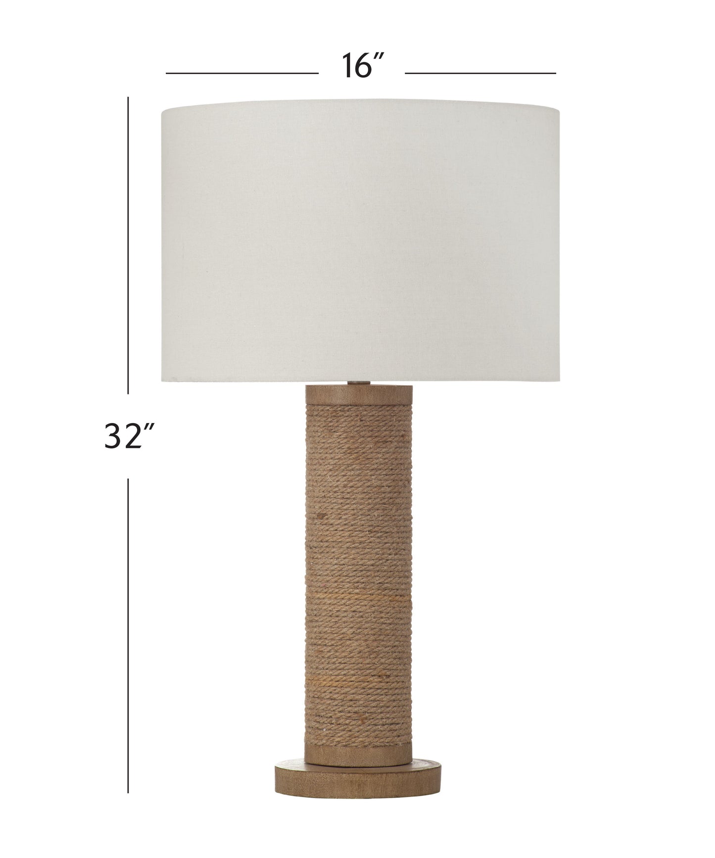 Adams - Table Lamp - Natural Rope