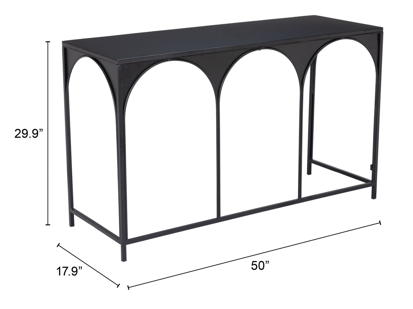 Loriet - Console Table - Black