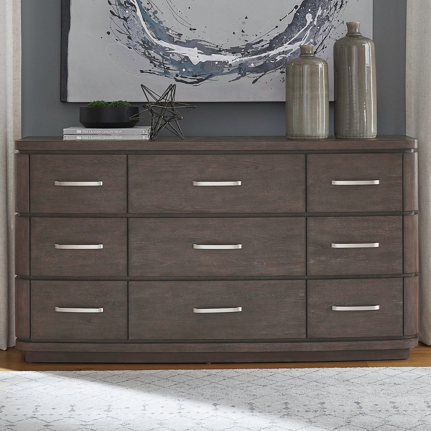 Cascade Falls - 9 Drawer Dresser - Satin Espresso