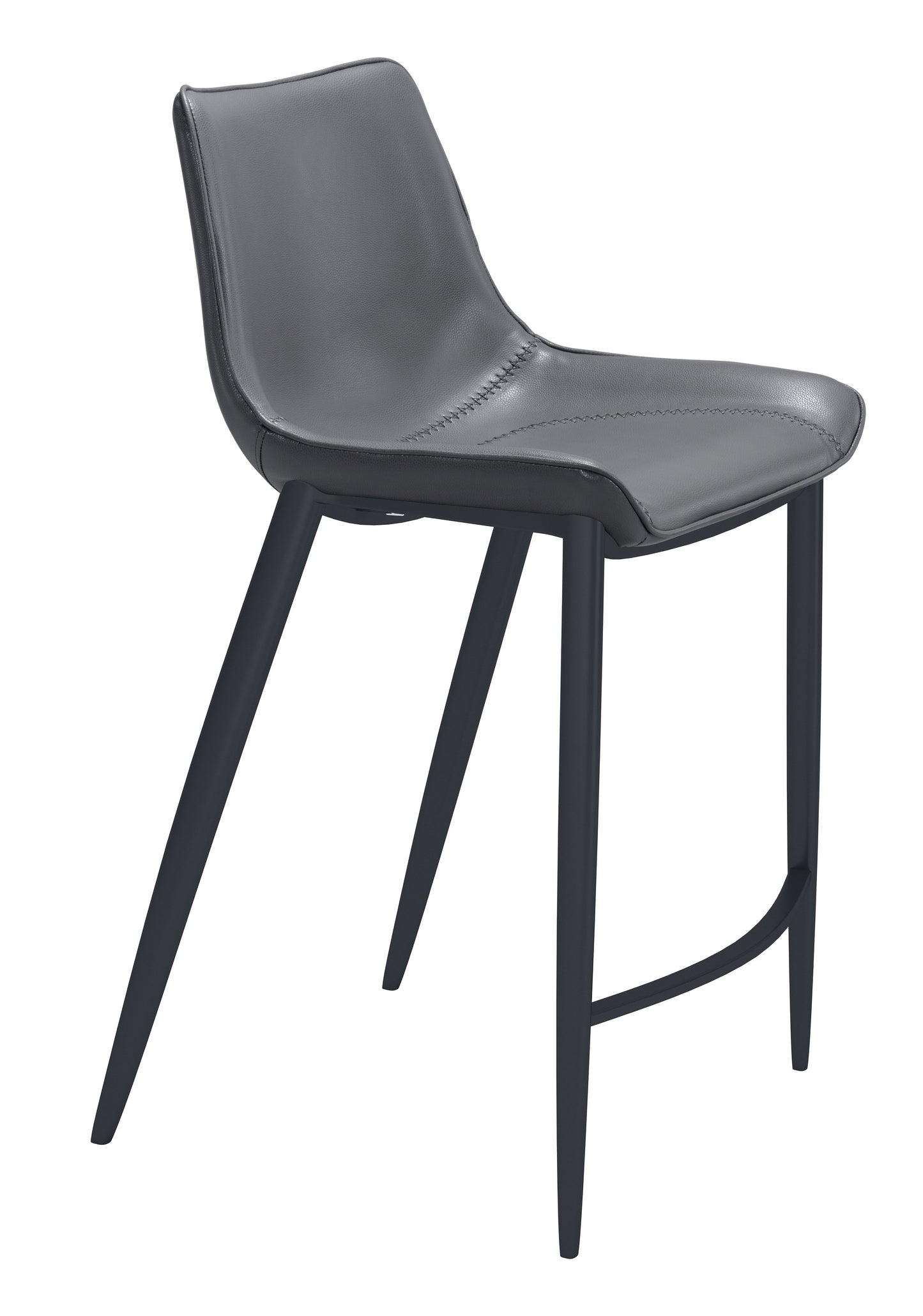 Magnus - Counter Chair (Set of 2) - Dark Gray / Black