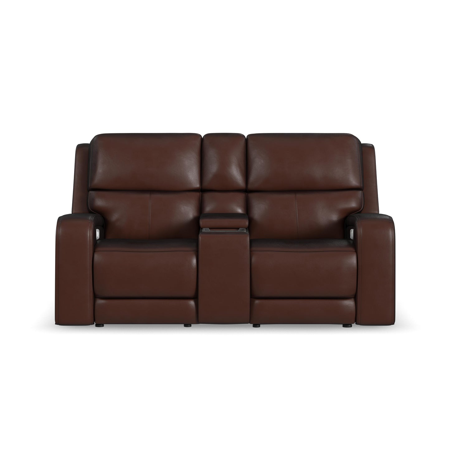 Oasis - Power Reclining Loveseat With Console, Power Headrests, Lumbar, Heat & Massage