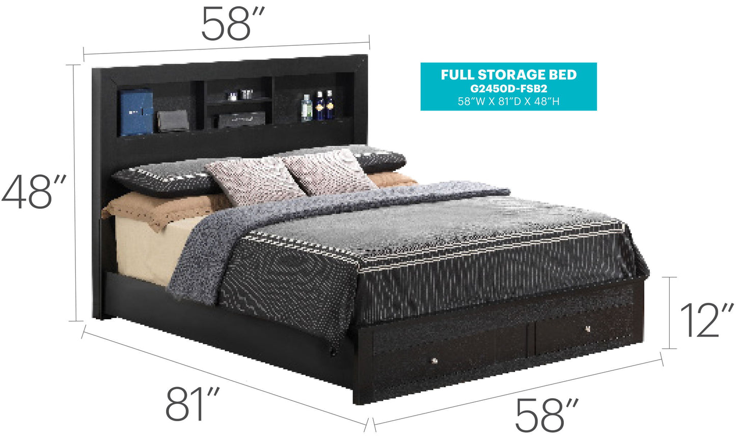 Glory Furniture - Burlington - Storage Bed