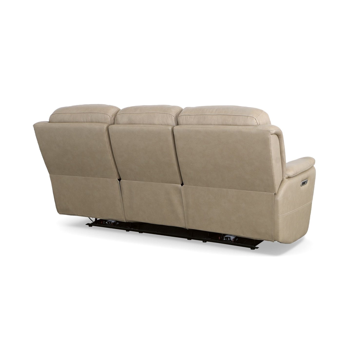 Crew - Power Reclining Sofa With Power Headrests & Lumbar - Black