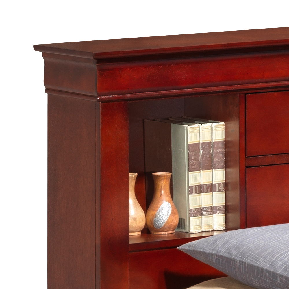 Glory Furniture - Louis Phillipe - Bookcase Storage Bed