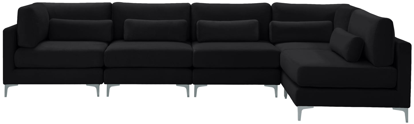 Julia - Modular Sectional 5 Piece - Black