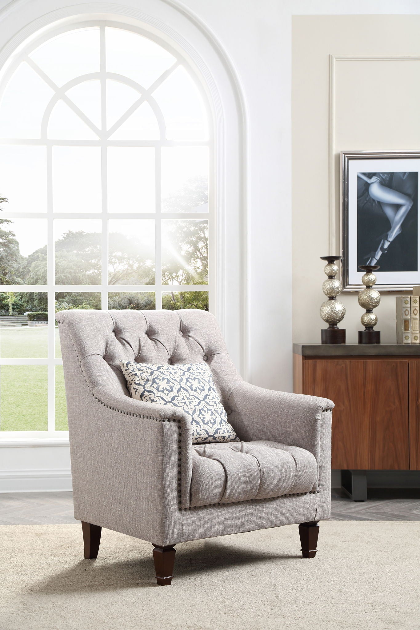 Charleston - Chair - Light Gray