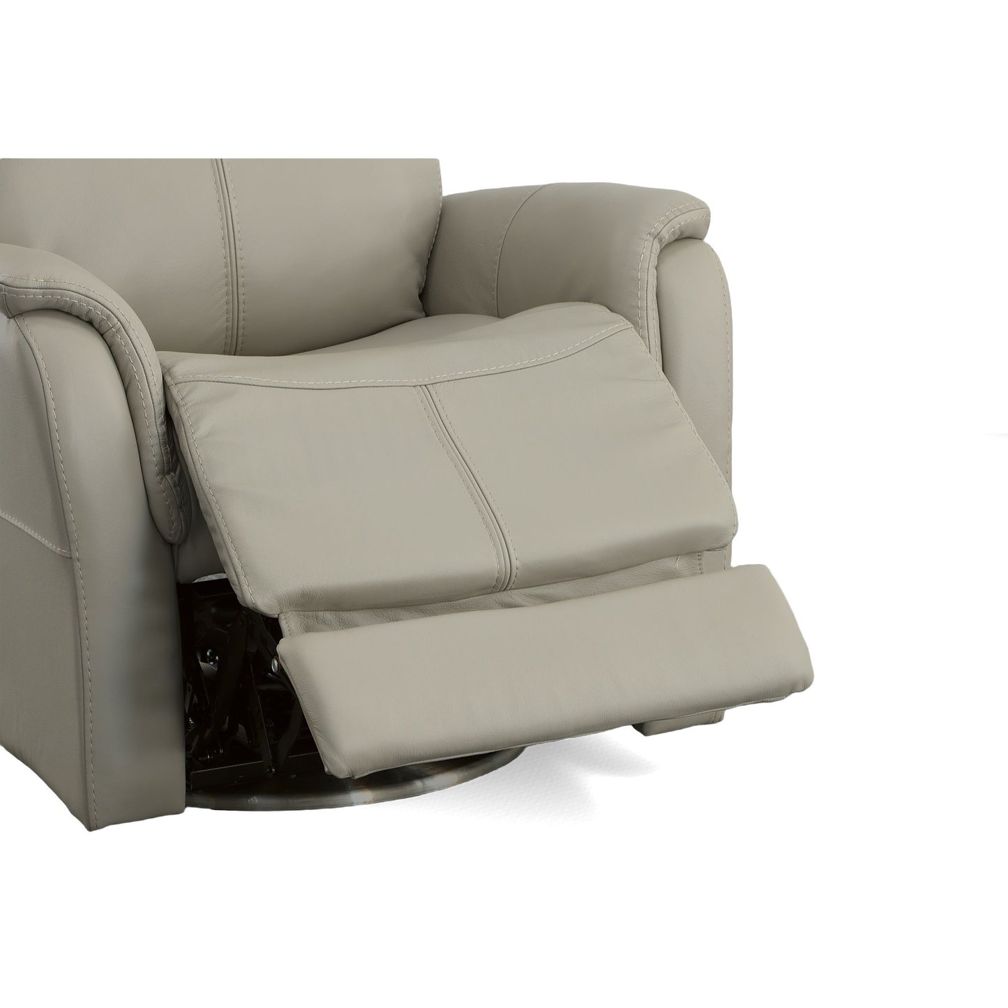 View - Swivel Power Recliner with Power Headrest & Lumbar