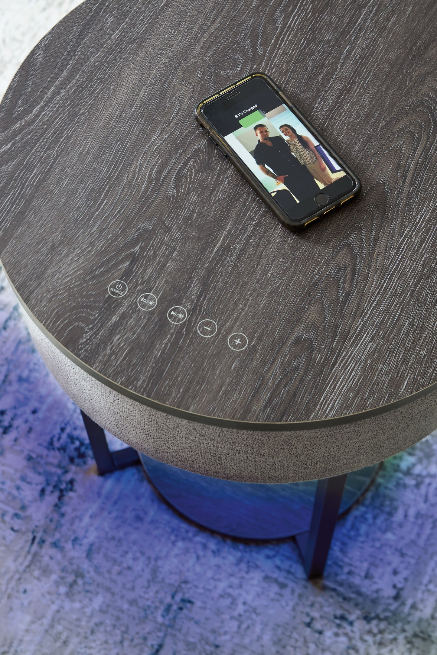 Sethlen - Gray / Black - Accent Table