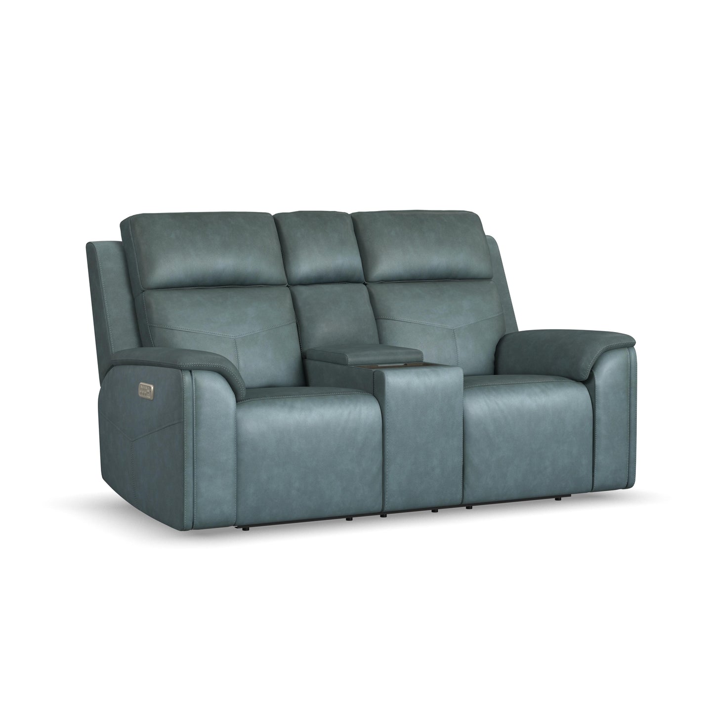 Vernon - Power Reclining Loveseat With Console, Power Headrests, Lumbar, Heat & Massage