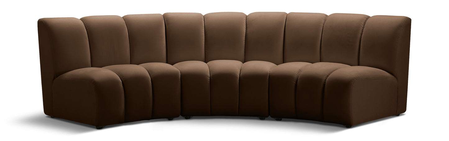 Infinity - 3 Piece Modular Sectional - Brown