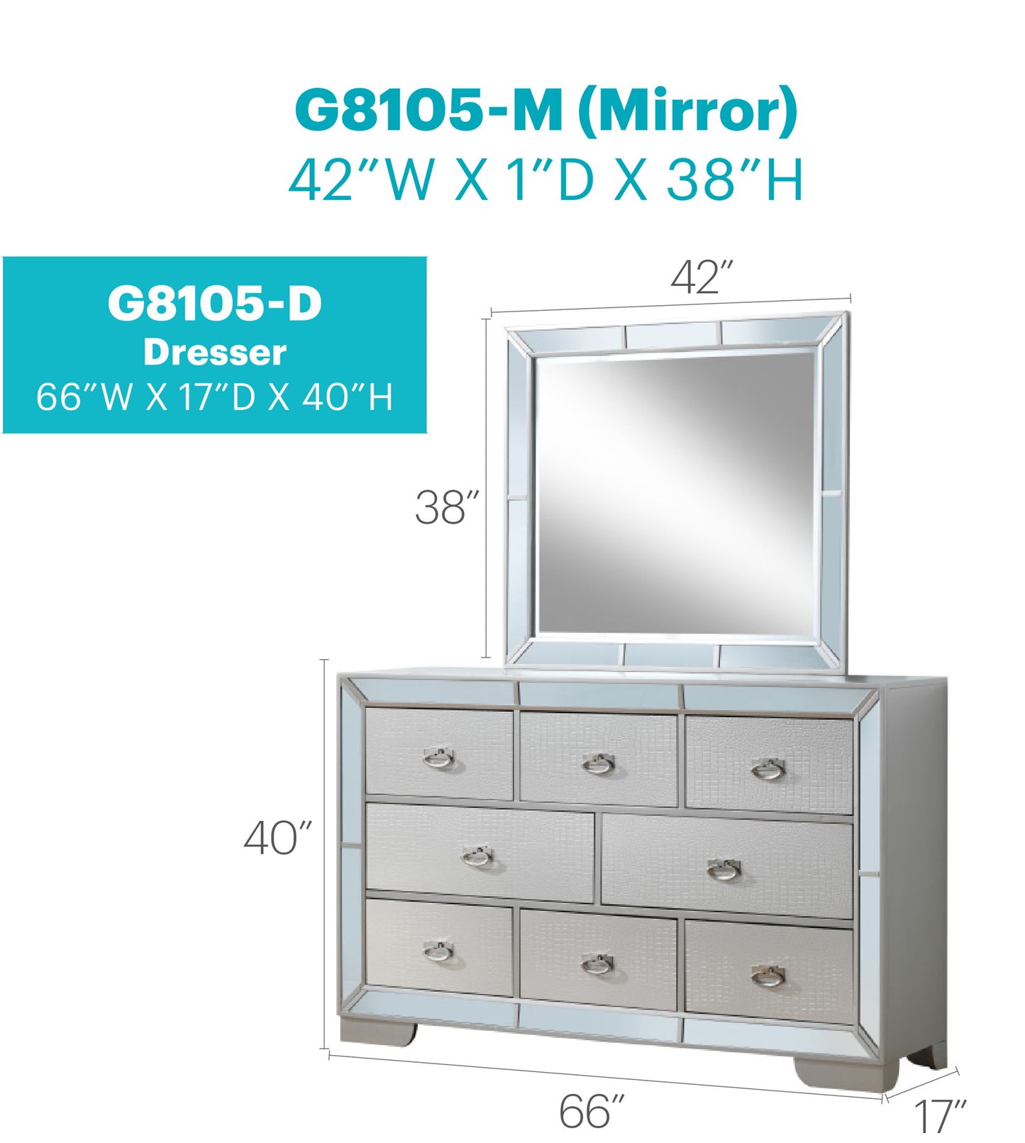 Glory Furniture - Hollywood Hills - Dresser