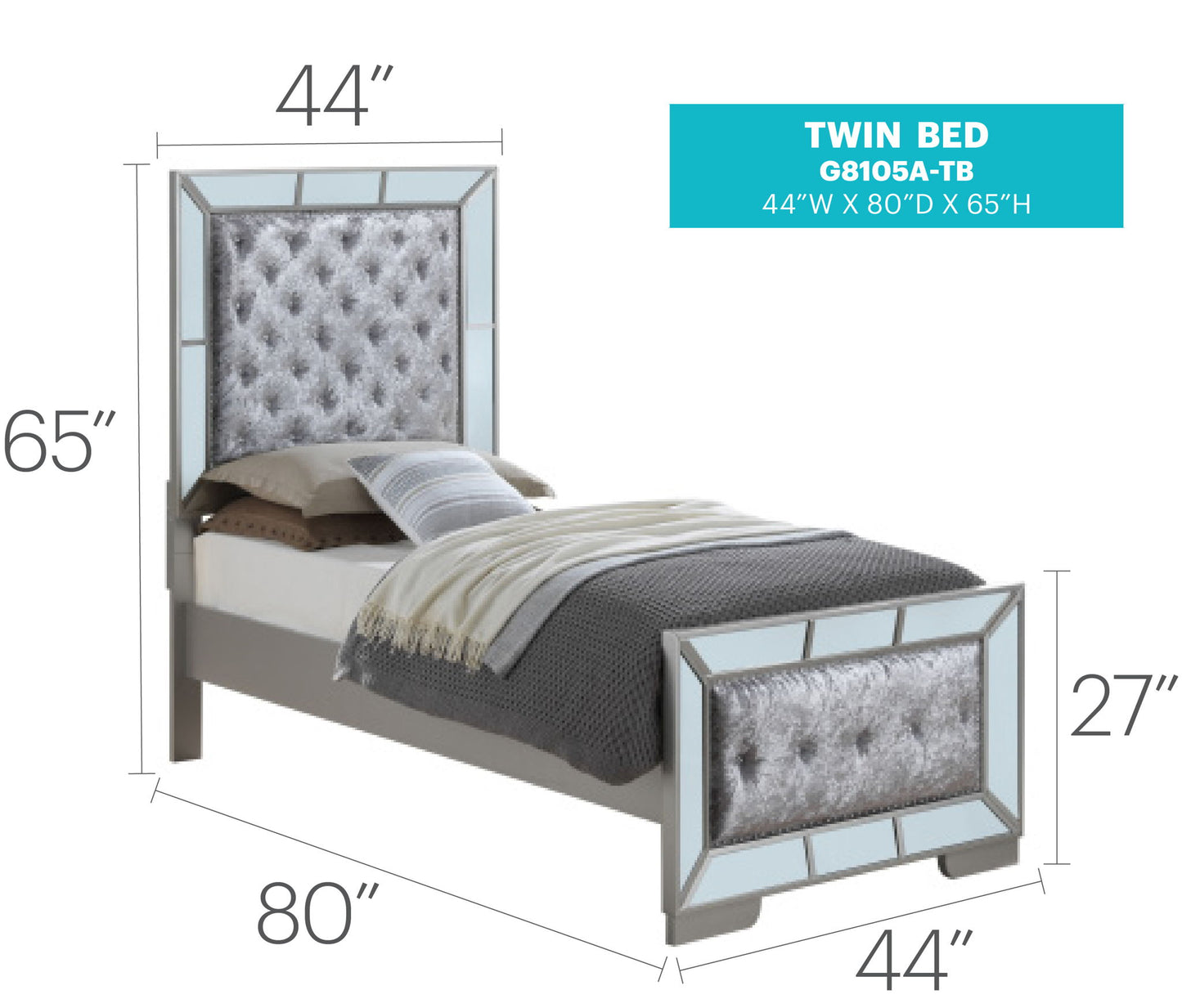 Glory Furniture - Hollywood Hills - Bed