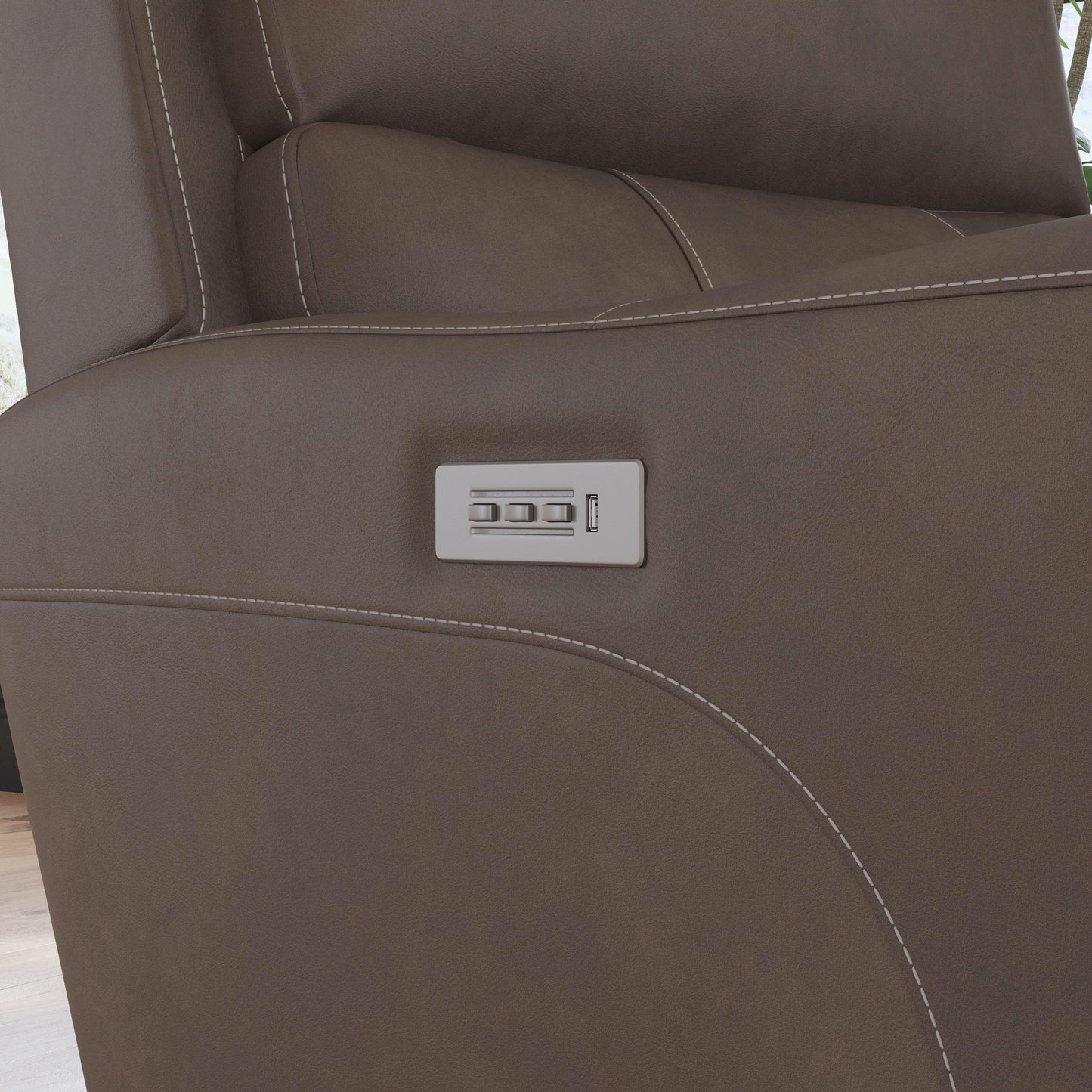 Carter - Power Recliner With Power Headrest & Lumbar - Cappuccino