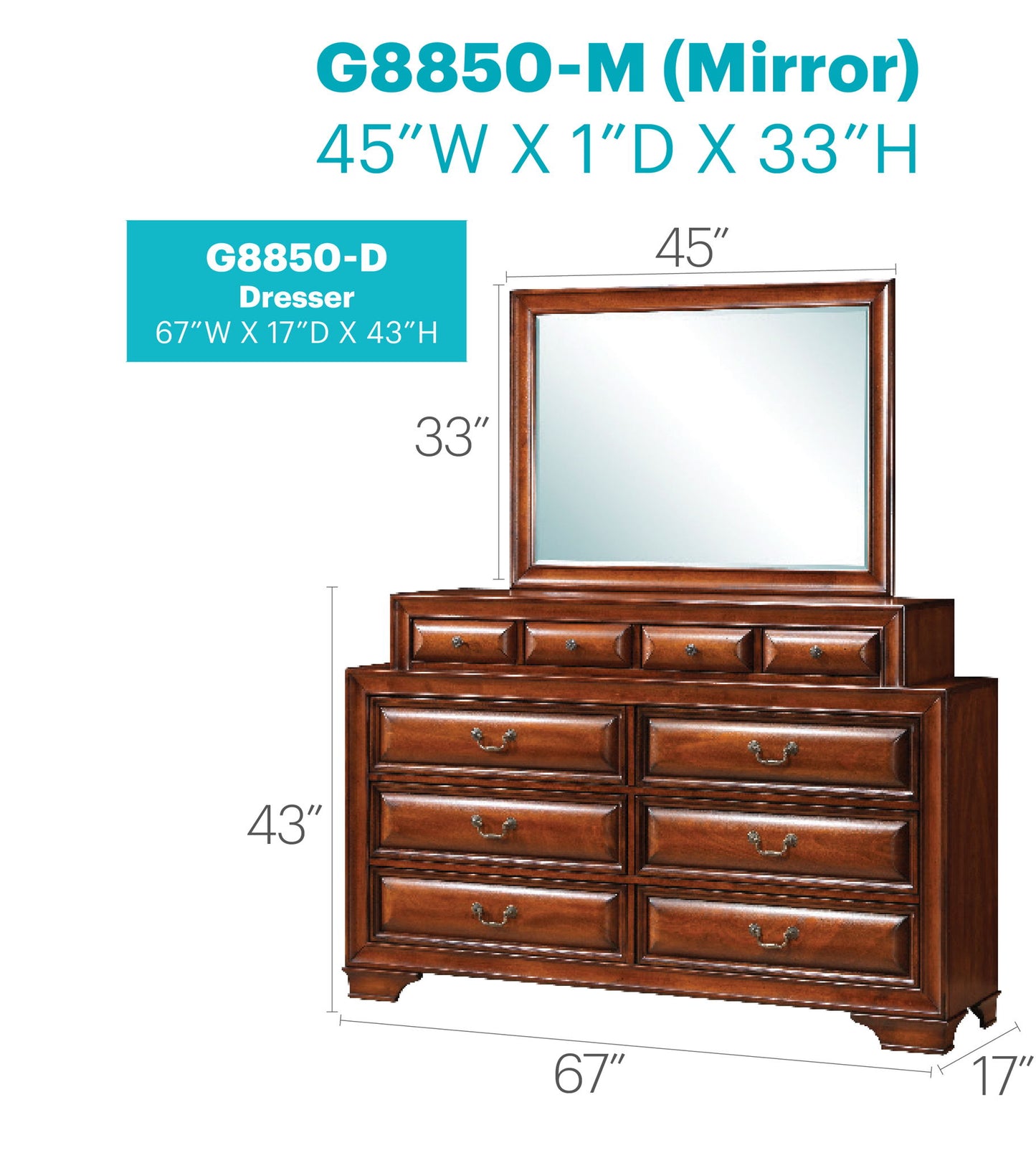 Glory Furniture - LaVita - Dresser