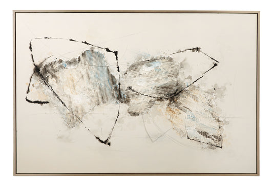 Gascon Framed Canvas - Beige