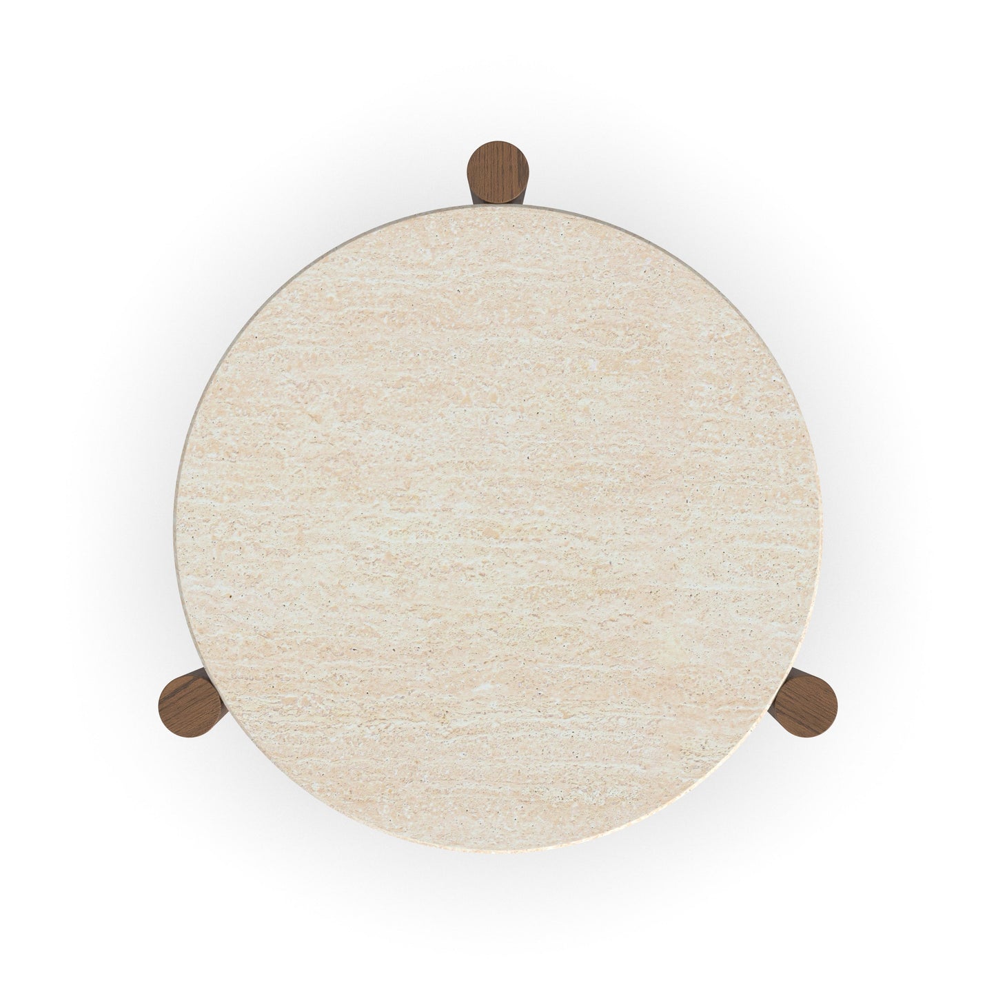 Verona - Accent Table - Beige / Dark Brown