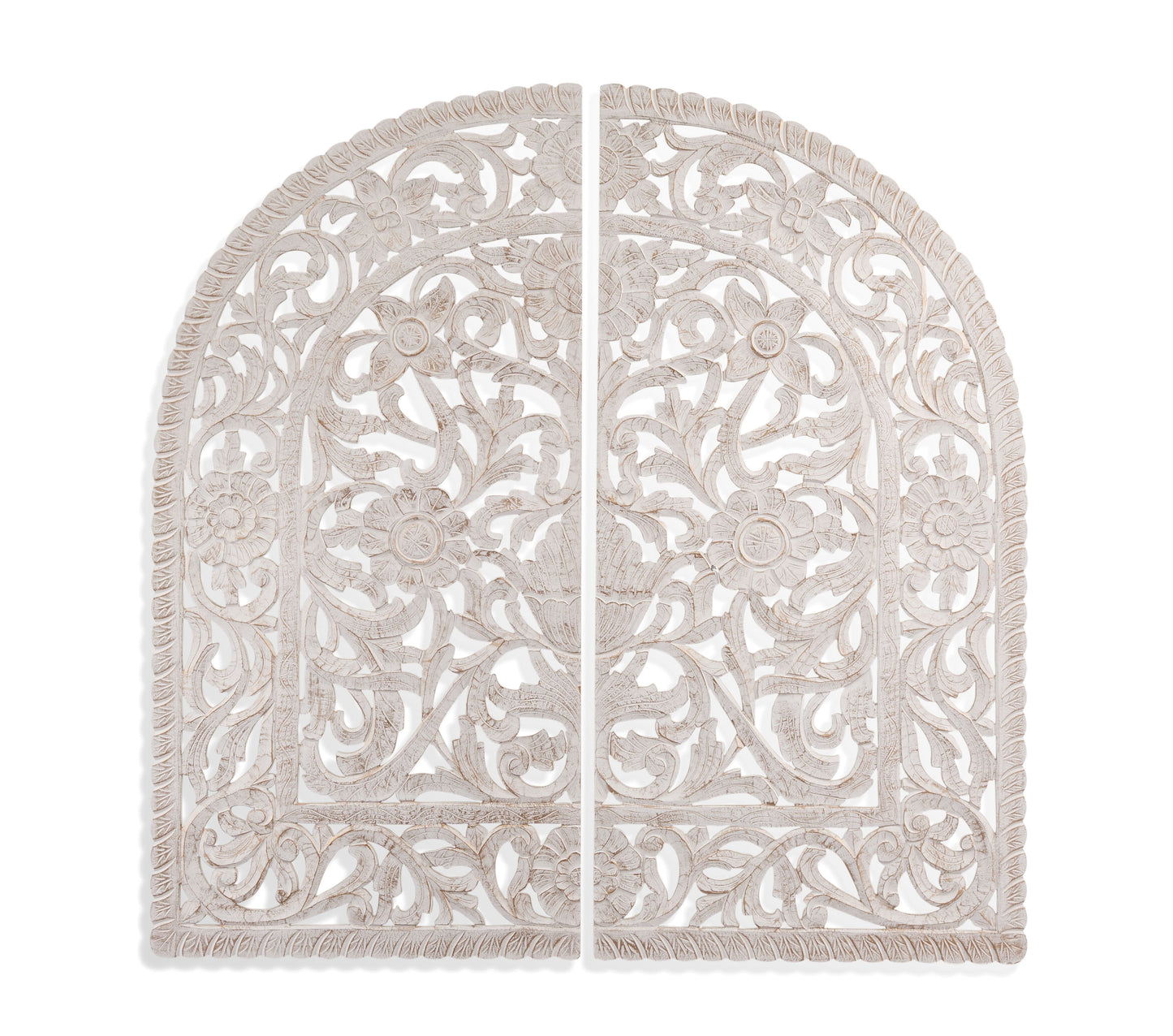Arched Wall Art - White