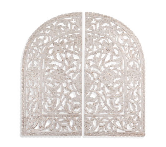 Arched Wall Art - White