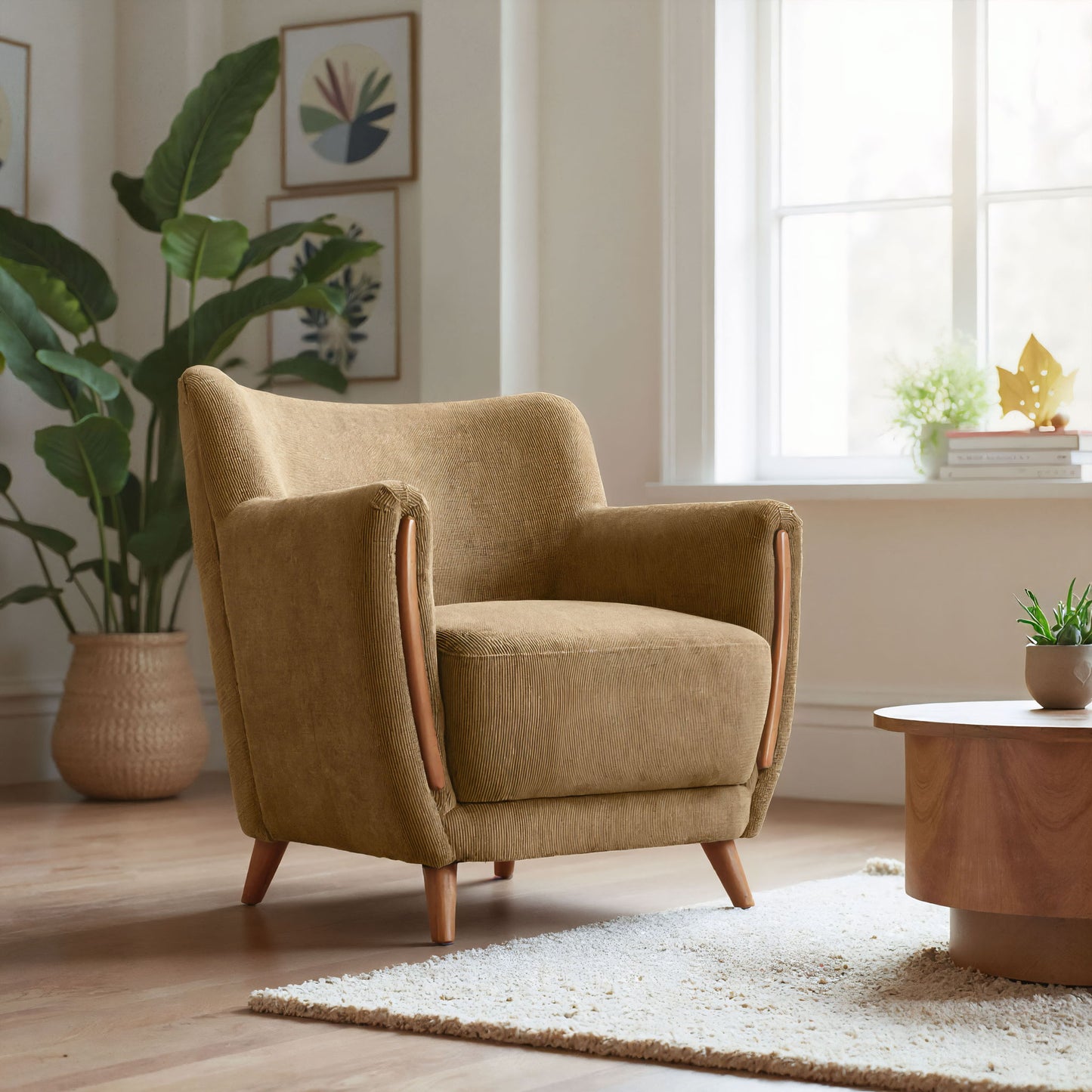 Hako - Accent Chair - Olive Green