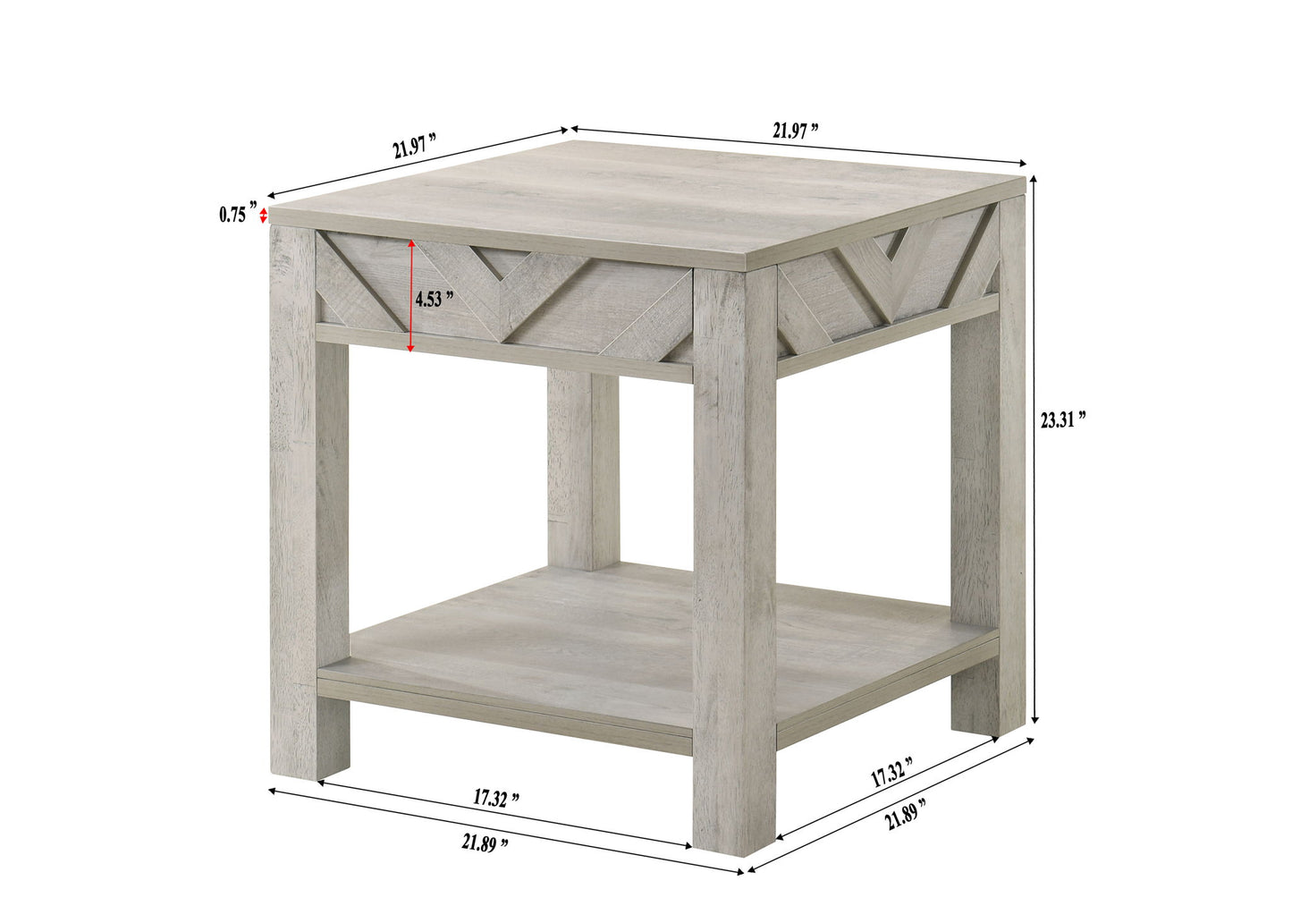 Valor - 3 Piece Cocktail Set - Antique White