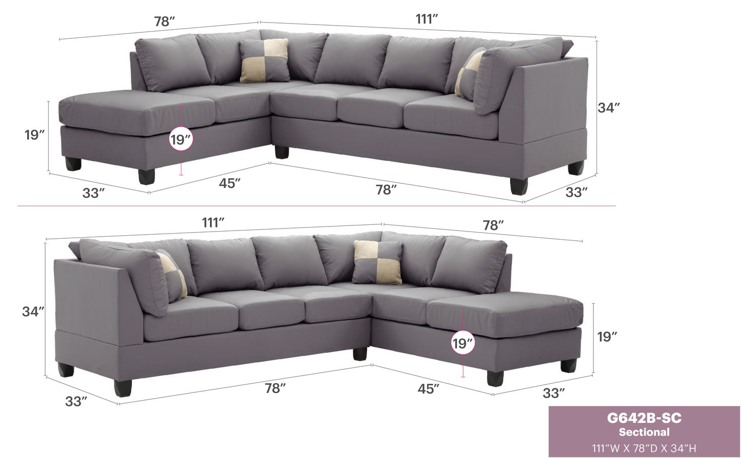 Glory Furniture - Malone - Sectional