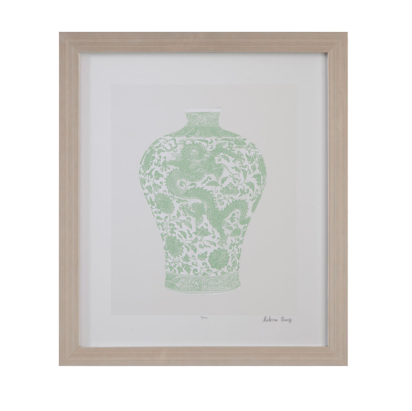 Mint Vases IV Framed Print - Green