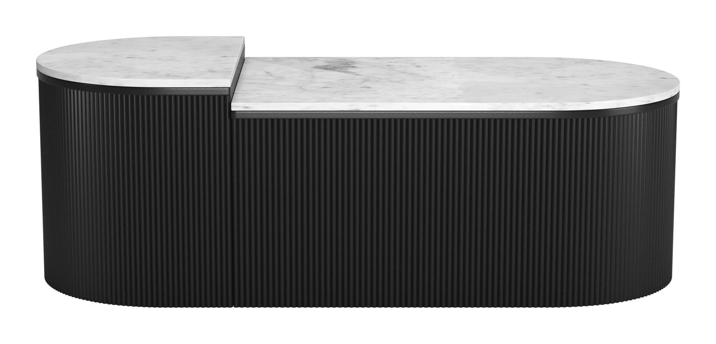 Ormara - Coffee Table Set - White / Black
