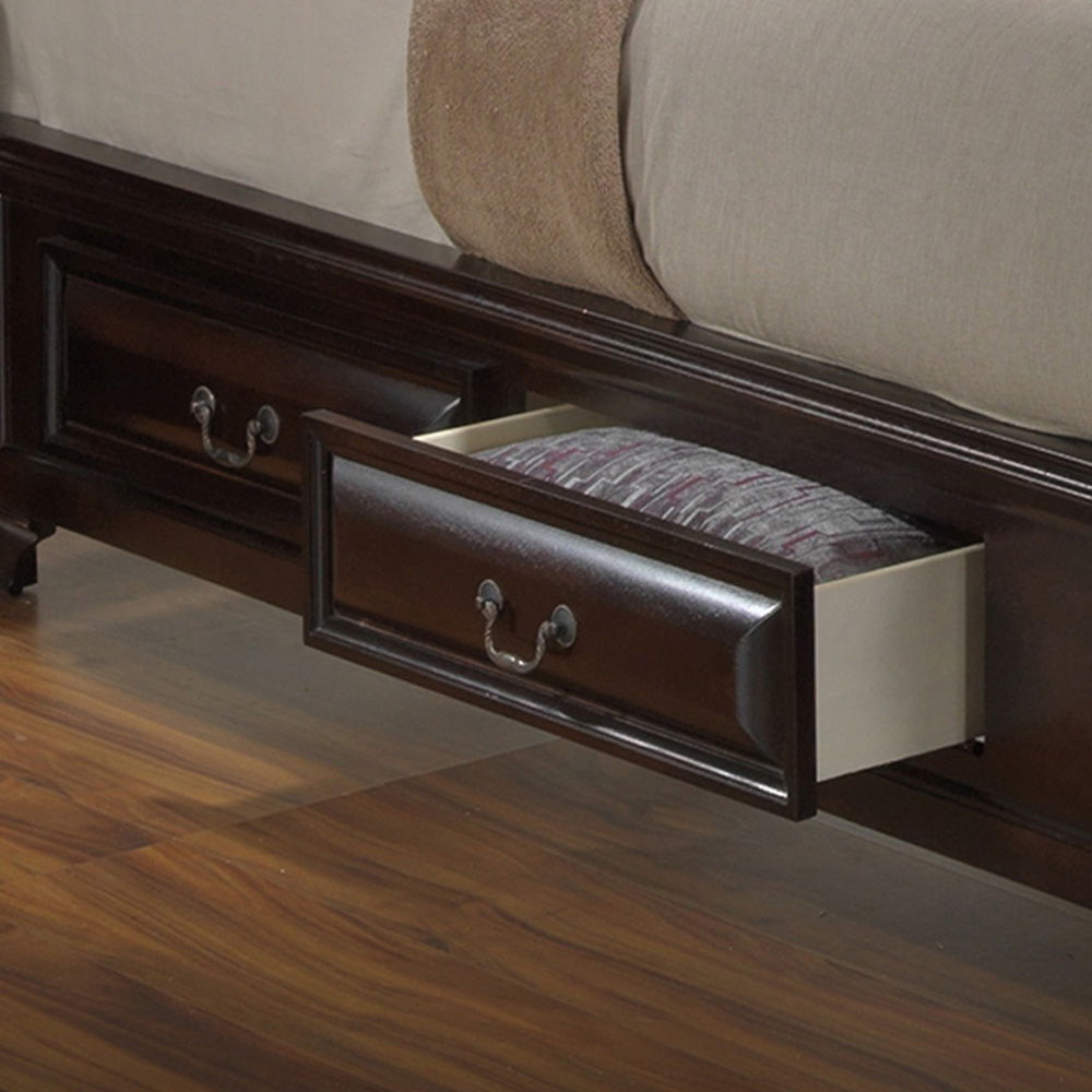 Glory Furniture - LaVita - Faux Leather Upholstered Storage Bed