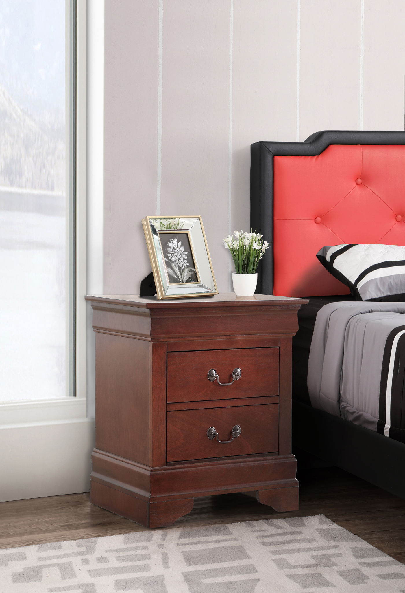 Glory Furniture - Louis Phillipe - Wooden Nightstand