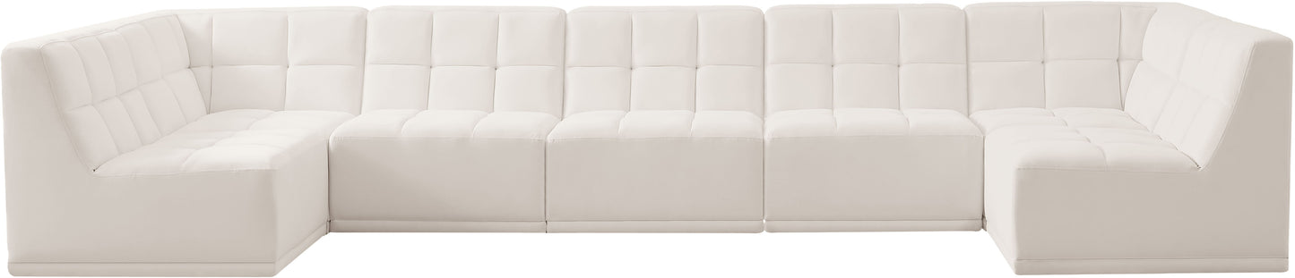 Relax - Modular Sectional 7 Piece - Cream