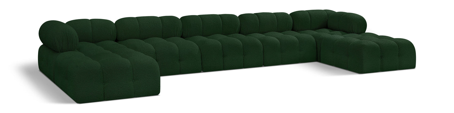Ames - 7 Piece Fabric Modular U-Shaped Sectional