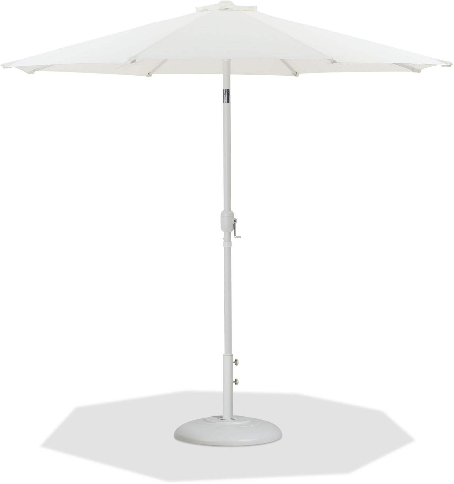Fiji - Aluminum Patio Umbrella With Round White Base