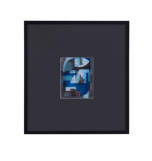 Leo II Framed Print - Black / Blue