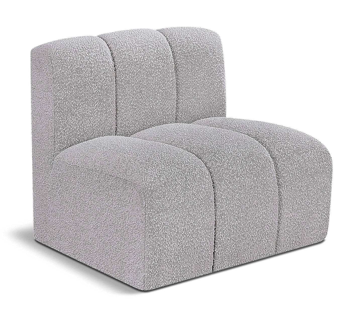 Arc - Boucle Fabric Straight Chair