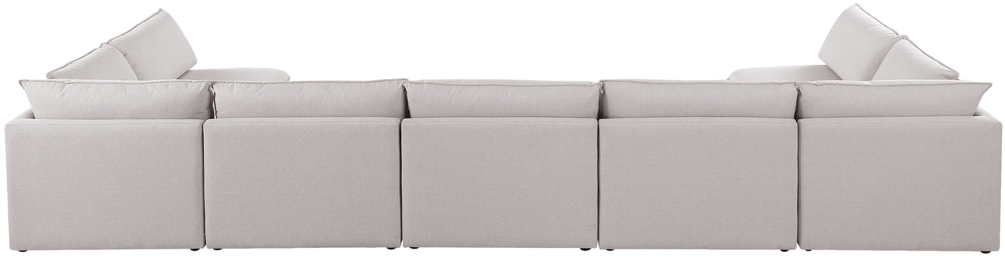 Mackenzie - Modular Sectional 7 Piece - Beige - Fabric