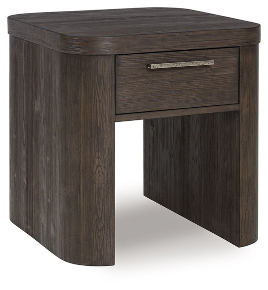 Neo - Square End Table - Rich Brown