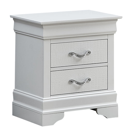 Lorana - 24" Nightstand - Silver Champagne