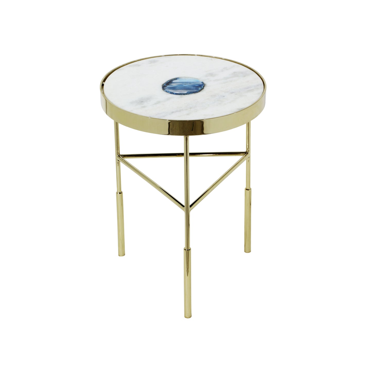 Delilah - Accent Table - Polished Gold