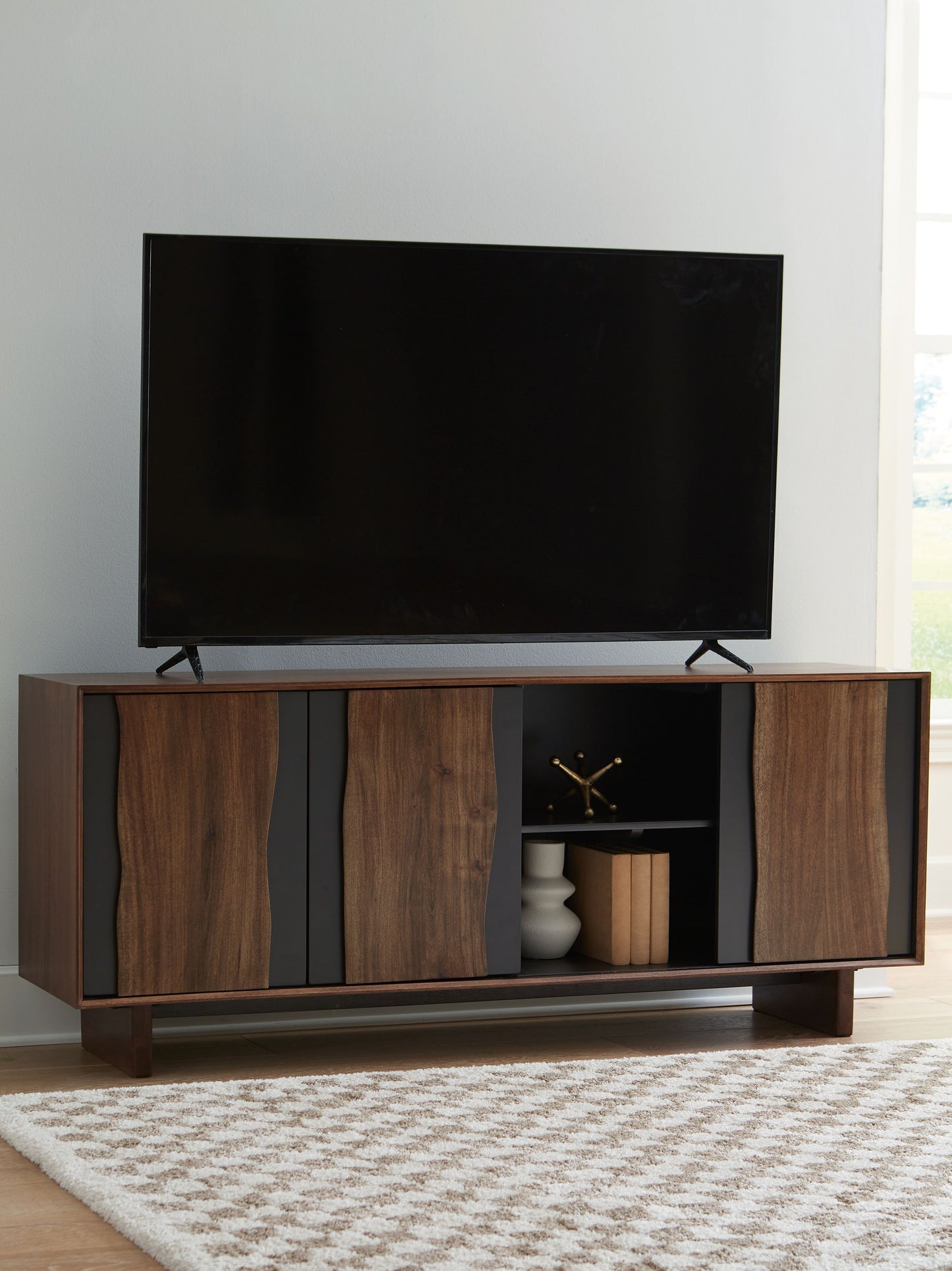 Welby - Accent Cabinet - Brown / Charcoal