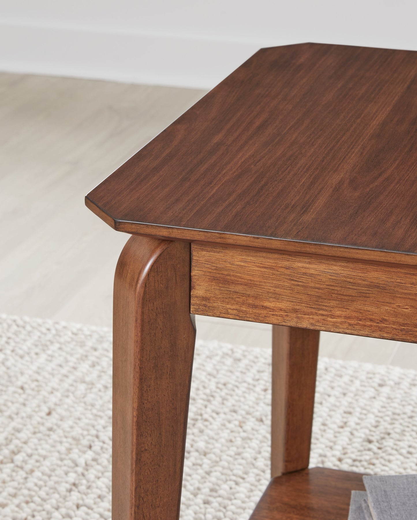 Trenmour - Medium Brown - Square End Table