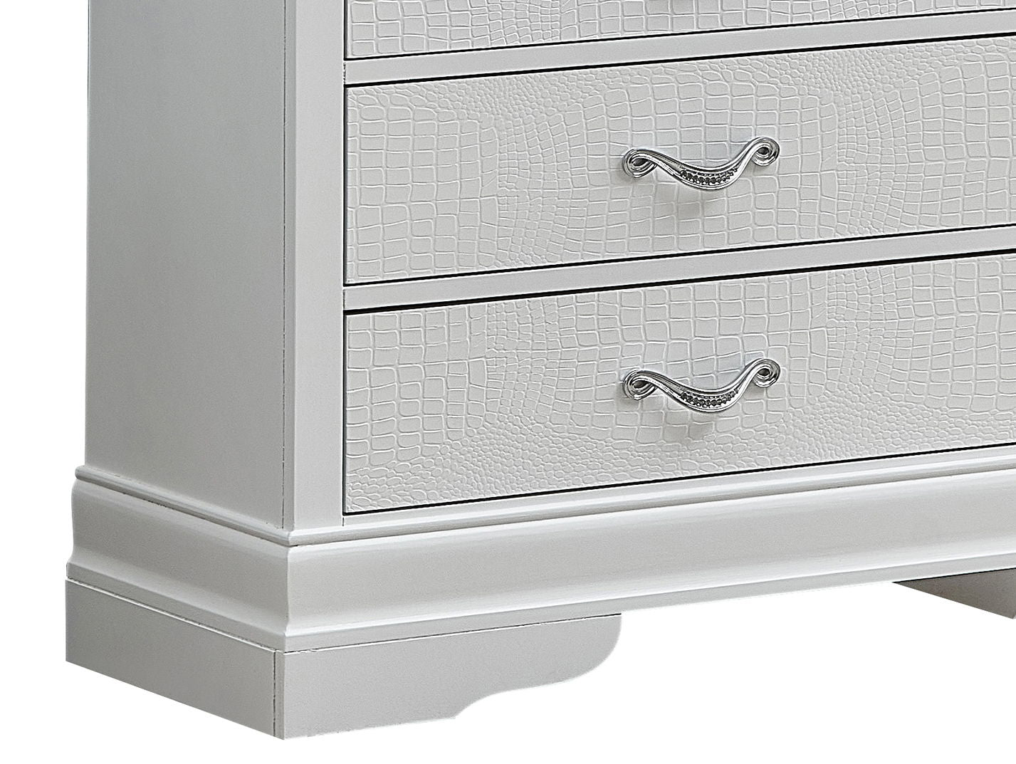 Lorana - 33" Dresser - Silver Champagne