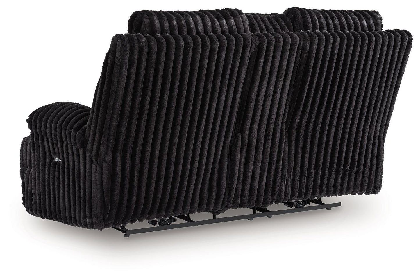 Rhine Falls - Double Reclining Power Loveseat With Console - Onyx