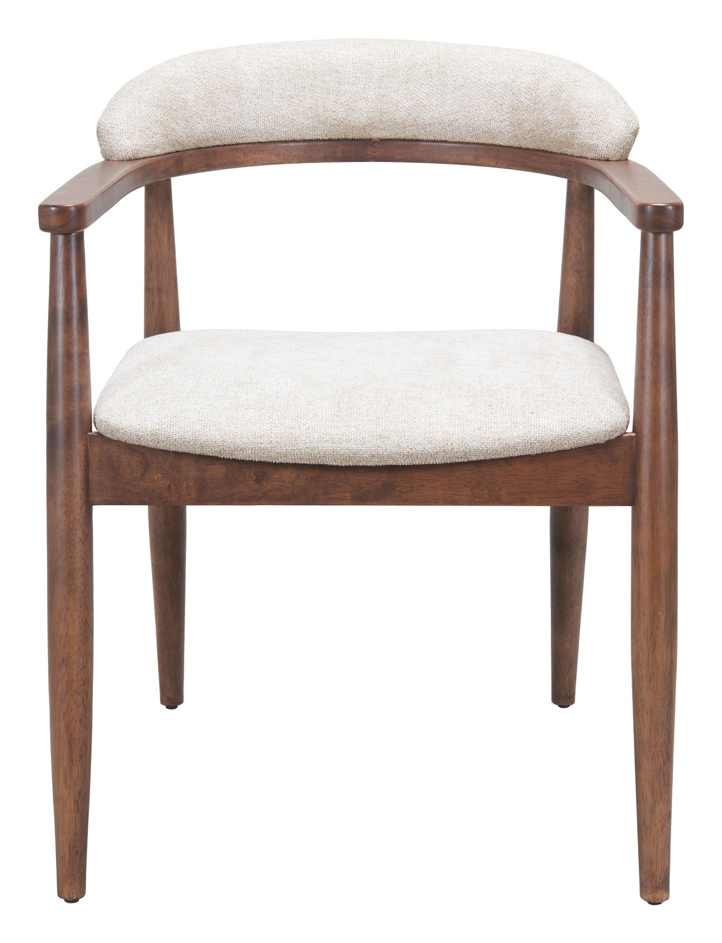 Goka - Dining Chair - Beige & Walnut