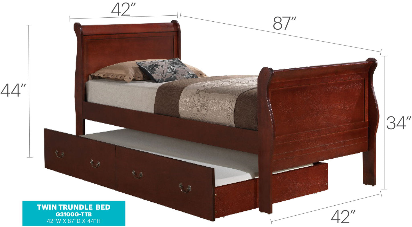 Glory Furniture - Louis Phillipe - Trundle Bed