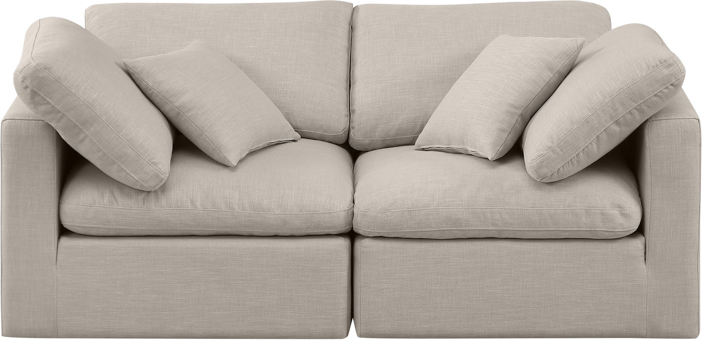Indulge - Linen 2 Seat Modular Sofa