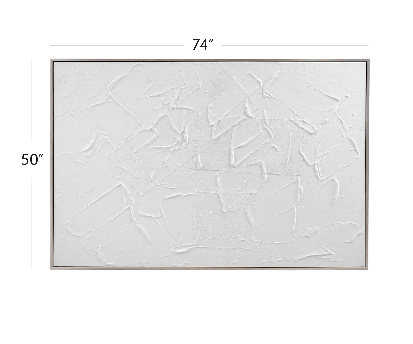 Paradisio Framed Canvas - White