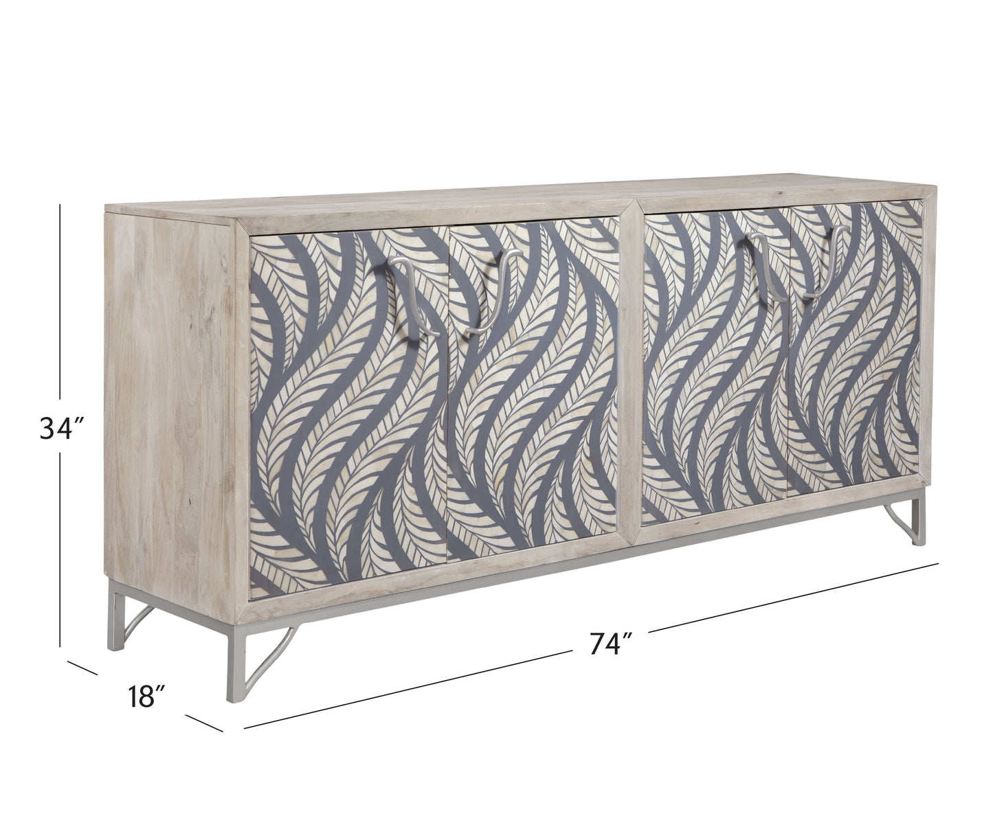 Leia - Server - White Wash Mango