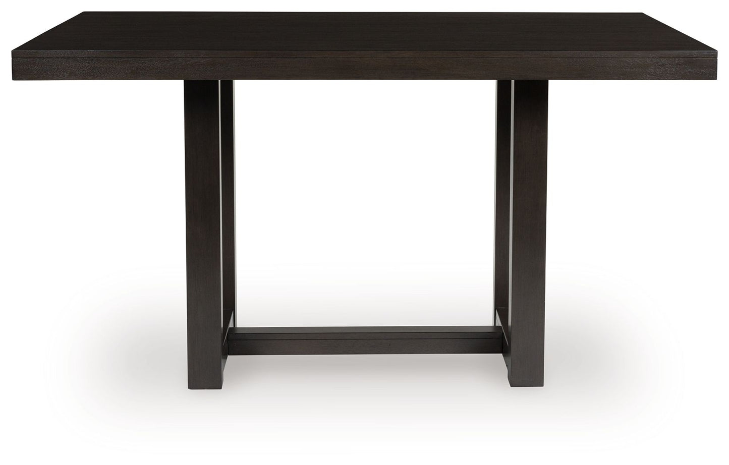Neymorton - 5 Pc. - Rectangular Dining Room Counter Table, 4 Barstools - Dark Grayish Brown