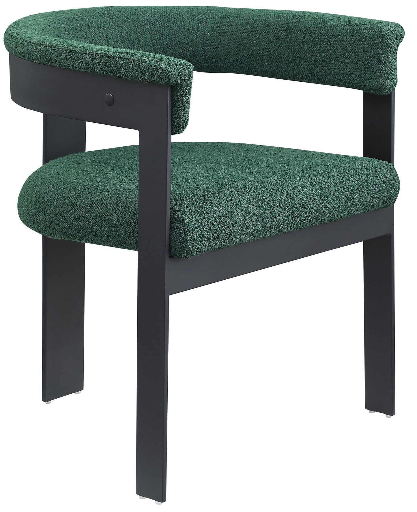 Romeo - Boucle Dining Chair With Black Base (Set of 2)