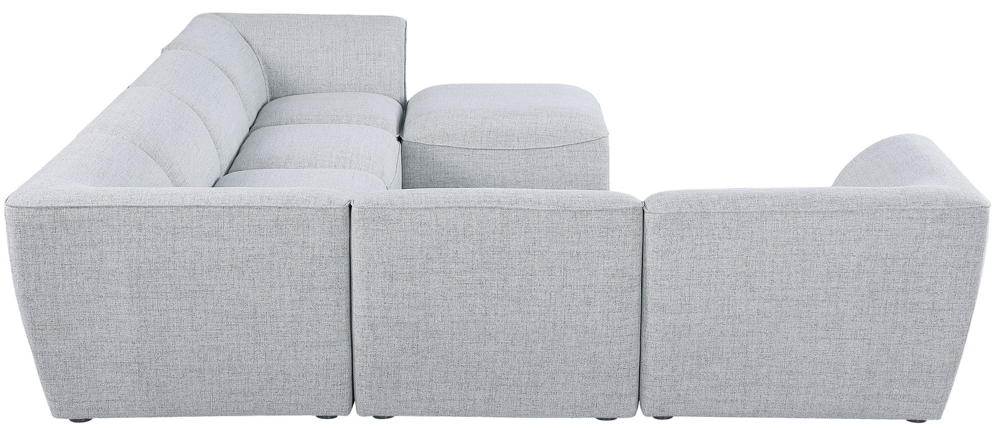 Miramar - Modular Sectional 7 Piece - Gray - Fabric